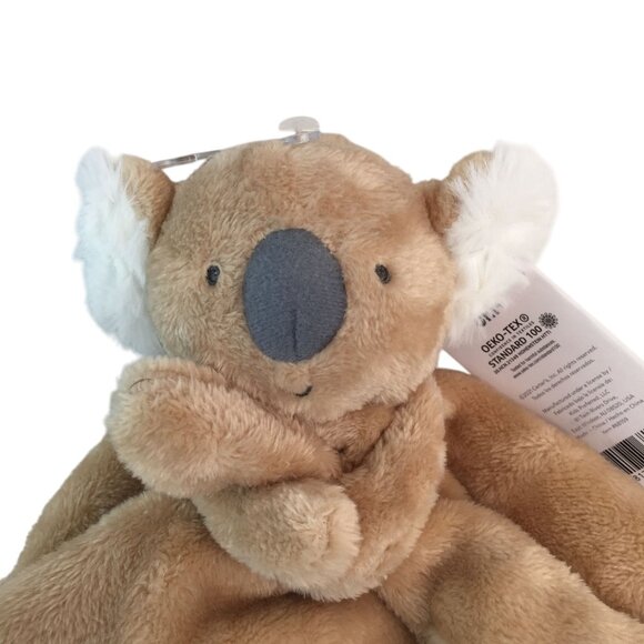 Carters Child of Mine Brown Koala Lovey 13" Baby Security Blanket Satin Back NWT - Picture 2 of 8